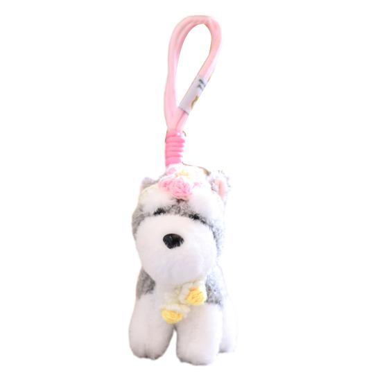 

Schnauzer Dog Plush Toy Keychain Stuffed Animal Soft Pendant Cute Birthday Gifts for Bags and Backpacks рожевий