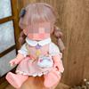 [Cloth  Only] Attractive Spring and Autumn Princess Dress for  Doll, Checkered Rabbit Head Bag Set.