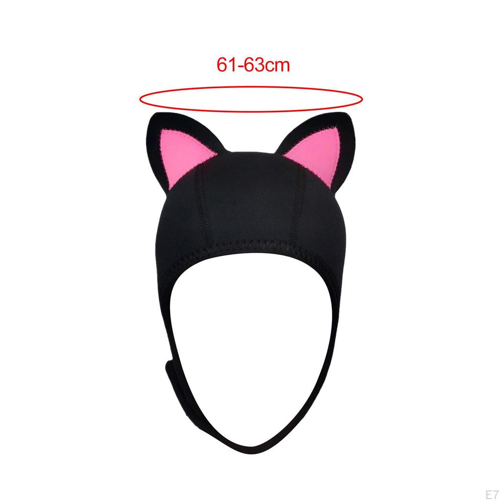 Cat Ears Diving Cap 3mm Neoprene Swimming Suit Hood Cute for