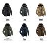 Men's American Plus Size Mid-Length Fleece-Lined Thick Cotton Coat for Sub-Zero Temperatures