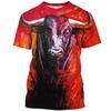 Bullfighting T-shirt 3D Toreo Tourada Printed Sapin T-shirt Fiere Bull Animal Shirt