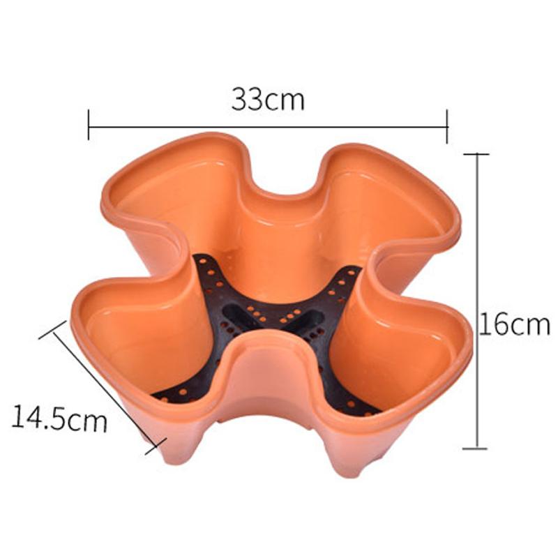 Vertical Tower Stackable Flowerpot Plastic With Movable Casters Flower Pot Multi-Layer Strawberry Planter Tower Home Garden