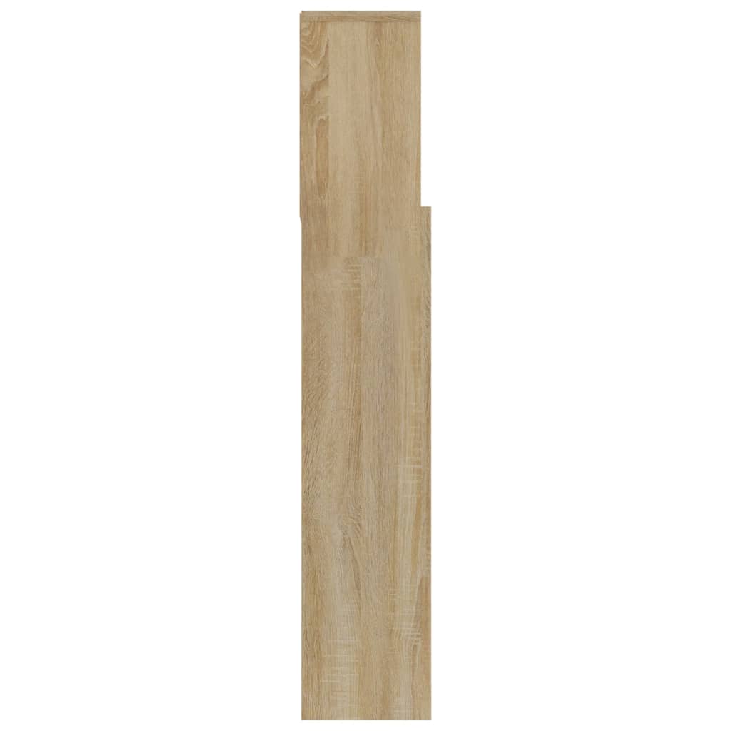 Modernes Kopfteil Mit Regalen Und Stauraum, Ohne Bettgestell Und Matratze, 180 X 19 X 103,5 Cm