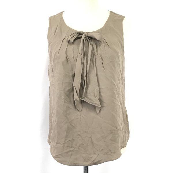 Theory Top de luxo sem mangas 100% seda feminino M bege(USADO)