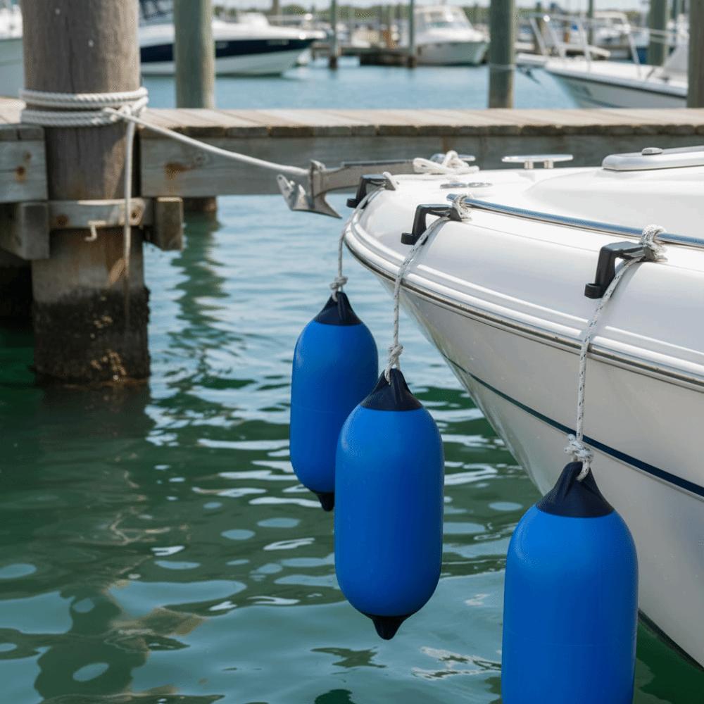 UV Resistant Boat Marine Bumper Black Nylon Pontoon Mount Ideal For Fender Clips Mooring Ropes