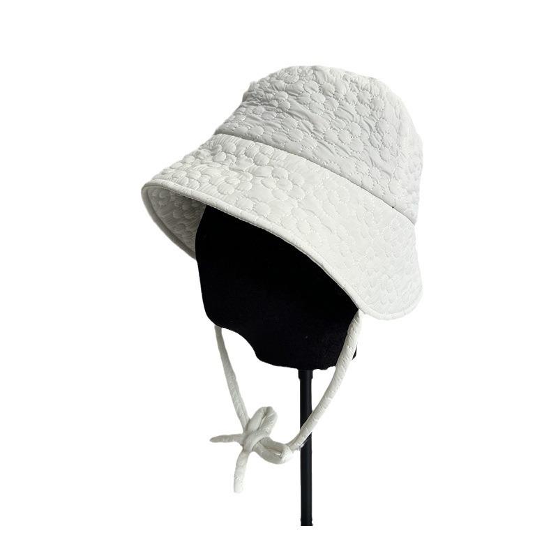 Autumn and Winter New Fashionable Washbasin Hat Front Long Rear Short Strap Versatile Warm Fisherman Hat