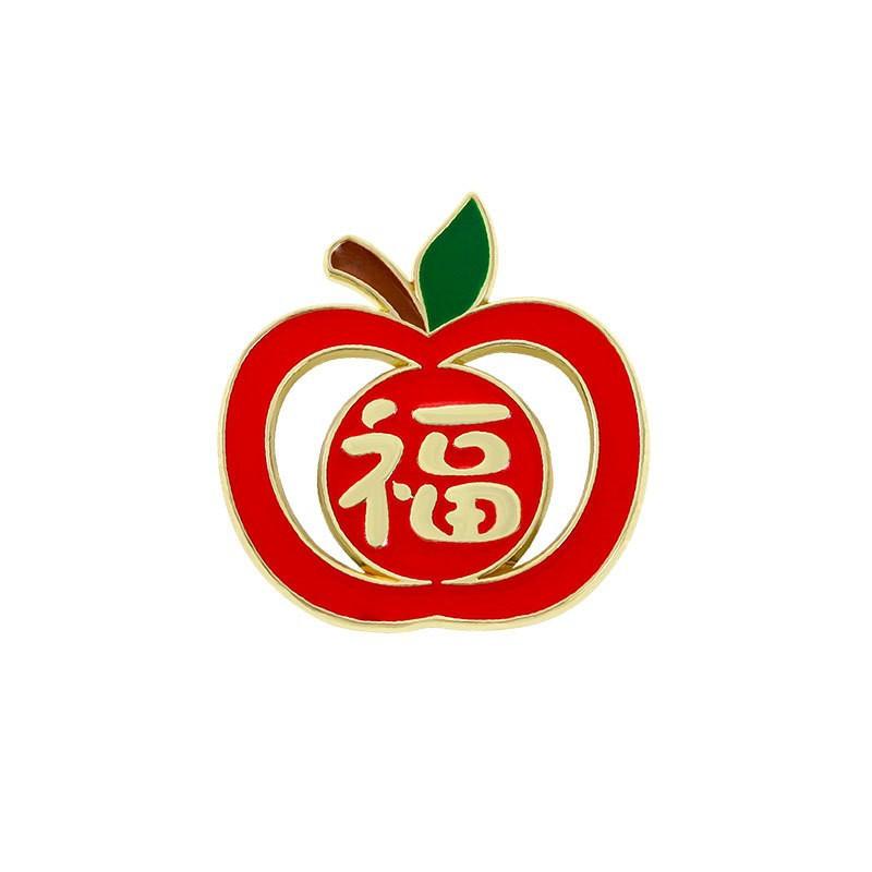 Zinc Alloy Enamel Dropping Brooch, Cute Cartoon Lucky Panda Snake Pattern 2025 Year of the Snake, New Year Festival Decorative Lapel Pin Badge