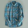 High-Quality Export Factory Surplus Autumn and Winter Men's Plaid Long-Sleeve Shirts, Comfortable Plus-Size Men's Shirts, Trendy Tops