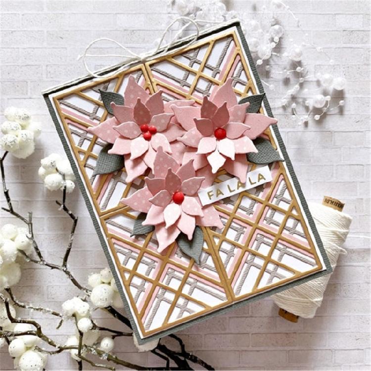 Christmas Light Die Cuts Embossing Stencils Leaf Metal  Cutting Dies Stencils for Album Cards Photo Decorations