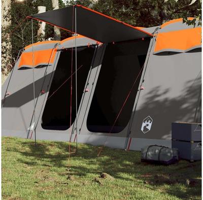Vidaxl Tunnel Camping Tent 8-person Grey-orange Waterproof