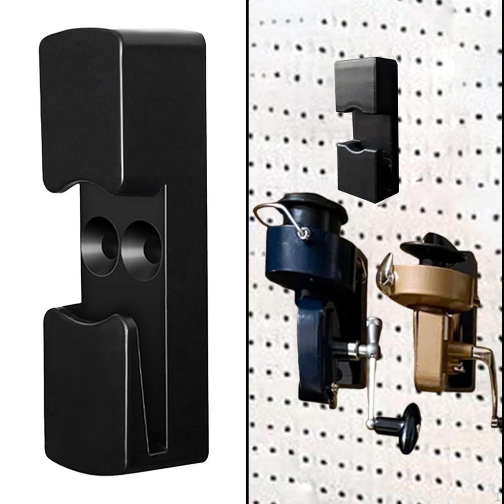 Fishing Reel Holder Display Stand Efficient Wall Mounted Home Garage Organization Accessories