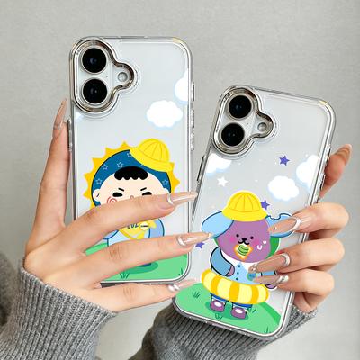Cartoon Mascot GMMTV Phone Case for Xiaomi Redmi Note A5 A3 15 14 13 14c 13c 12 11 12s 12c 10c 10 9 Pro Plus 4G 5G Transparent