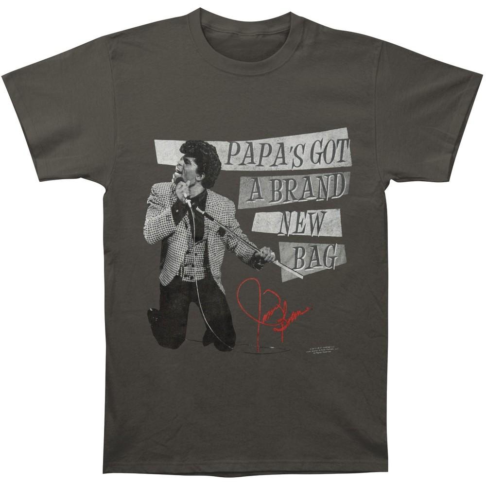 

Men s James Brown Papa s Bag Slim Fit T-shirt Grey 3XL