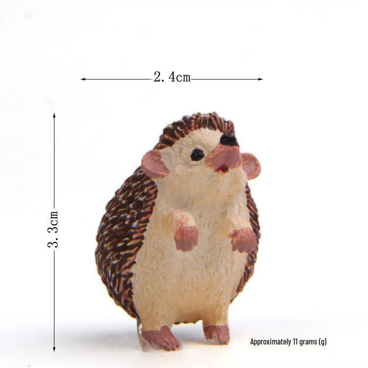 Cartoon Hedgehog Figure: Fresh Style Seaweed Ball Ornament for Desktop
