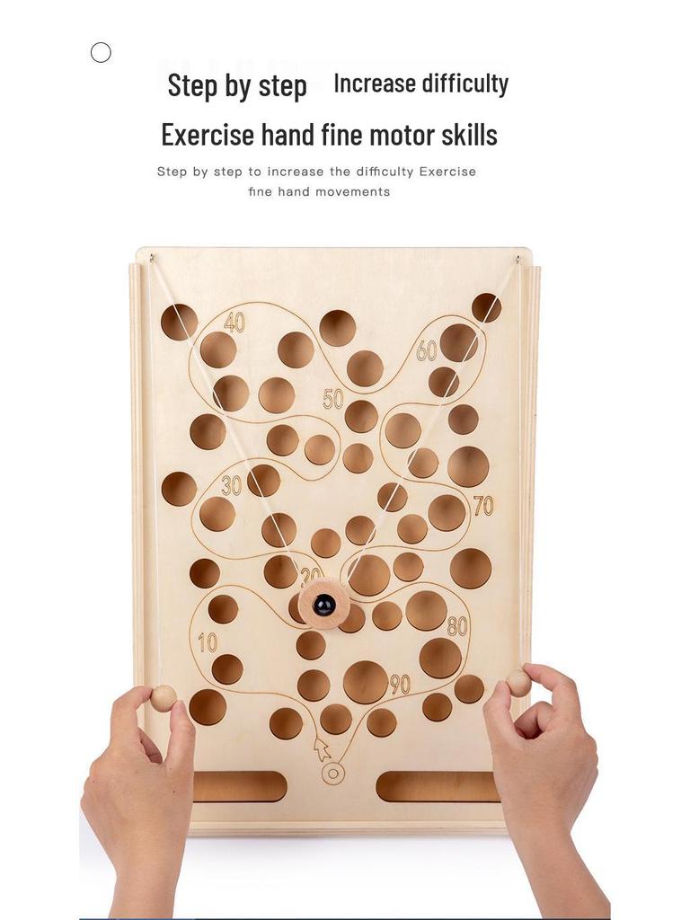 Pirate Themed Wooden Marble Game: Promoting Hand-Eye Coordination and Balance for Children’s Educational Play