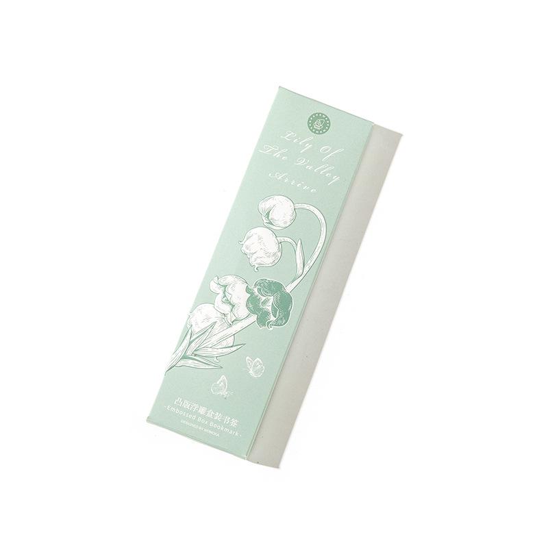 Embossed Lily of the Valley Bookmarks - Artistic Journal Clips