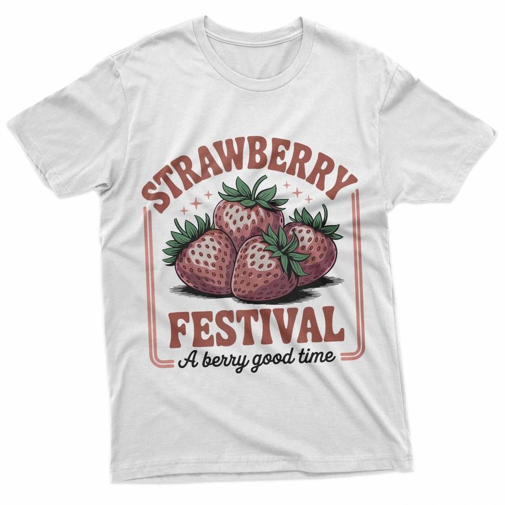 Strawberry Festival Retro Summer Fruit Vintage vibes woman TShirt Unisex T-Shirt S