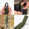 Tactical Carabiner Nylon Key Hook Holder Webbing Buckle Hanging Backpack Belt Buckle Keychain Camping Hiking Tools Accessories