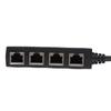 RJ45 Splitter Adapter 1 To 4 Ways Port LAN Ethernet Network Cable Connector Plug