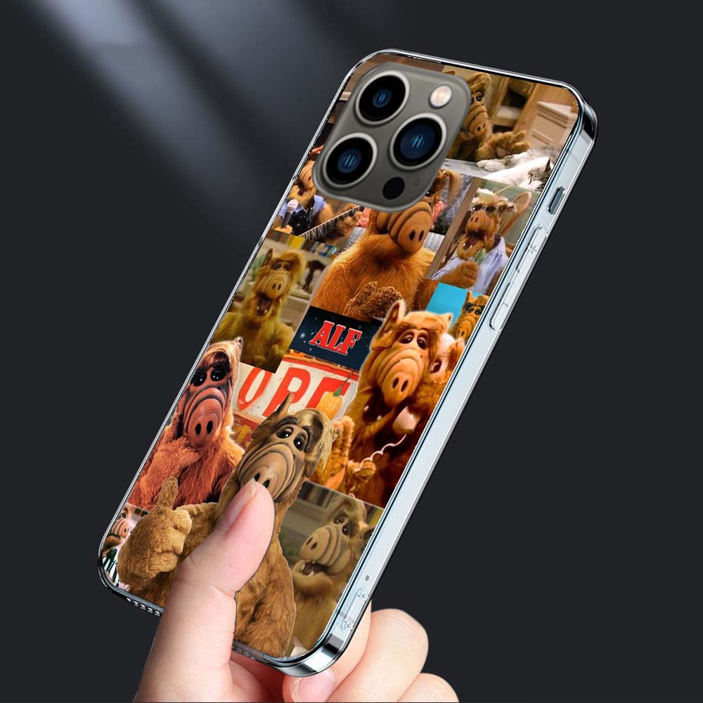 Alf TV Series Phone Case For Iphone 16E 15 Pro 14 Plus 17E 16 17 Pro Max Air 11 12 13 Mini Shockproof Capa Cute Cover TPU Cle