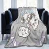 Cute Momonga C-Chiikawa Cartoon Blanket Velvet Textile Decor   Multifunction Soft Throw Blanket for Bedding Bedroom Rug Piece