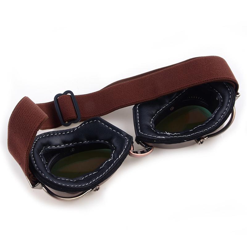 Rymujące Retro motocyklowe gogle rowerowe Pilot Aviator unisex kask okulary wyścigowe okulary ochronne dla Suzuki,