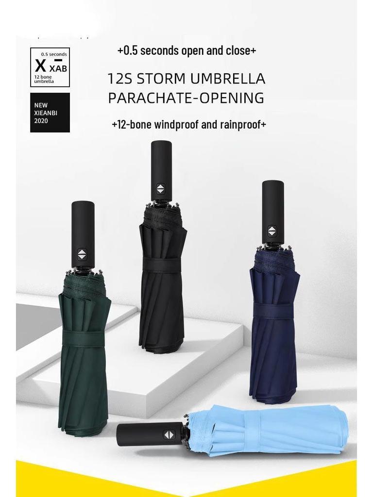 Individueller UV-Schutz Faltbarer Regenschirm für Männer & Frauen - Vergrößert, Doppelte Nutzung für Sonne & Regen