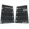 Nissan Tiida 05-10 Mustang-Style Rear Quarter Window Louvers Carbon Fiber Decor