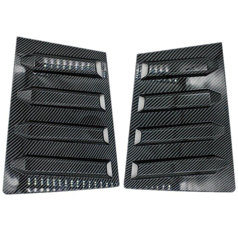 Nissan Tiida 05-10 Mustang-Style Rear Quarter Window Louvers Carbon Fiber Decor