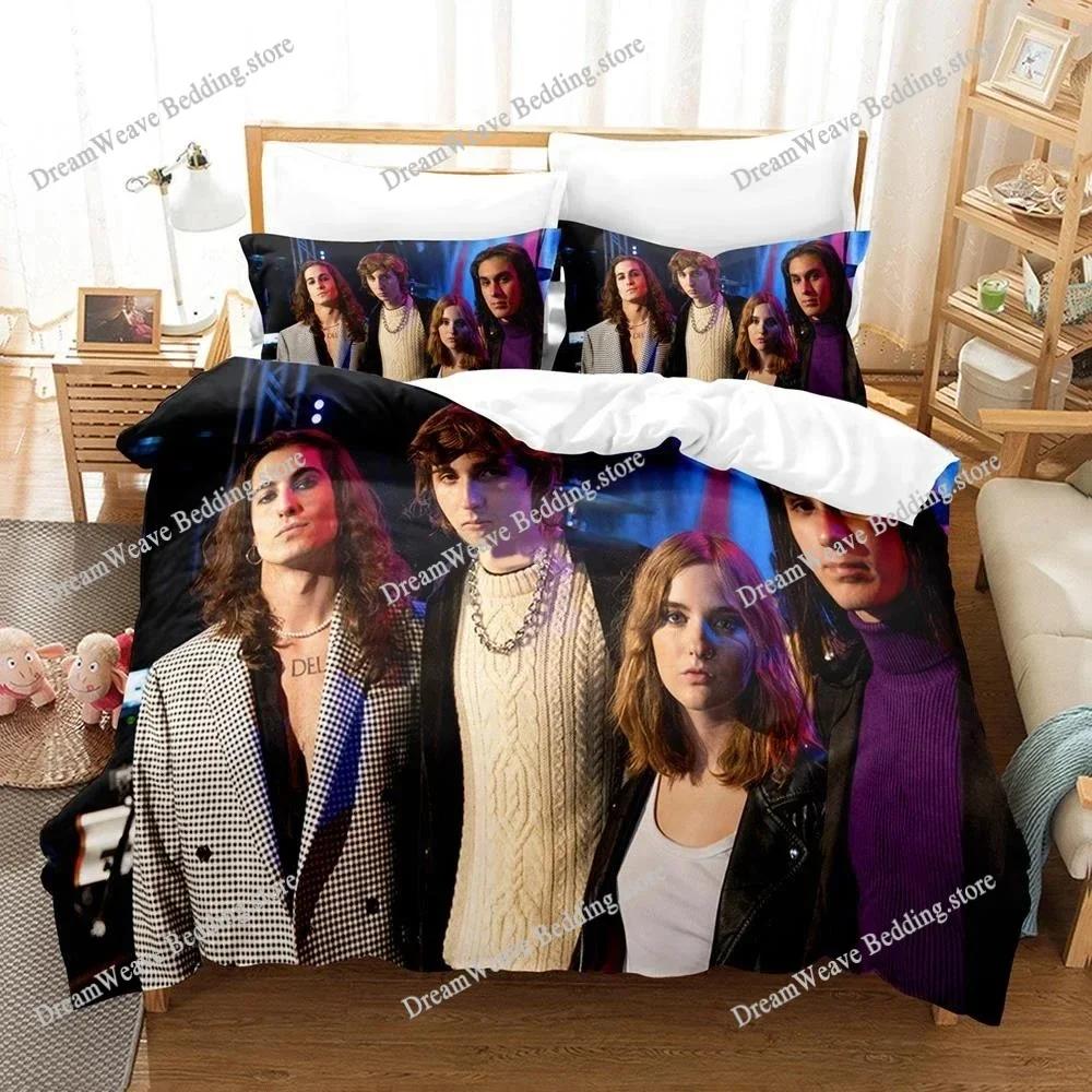 3D Printed Maneskin Bedding Set Pillowcase Duvet Cover Double Twin Full Queen King Adult Boys Bedclothes Quilt Cover Luxury Gift