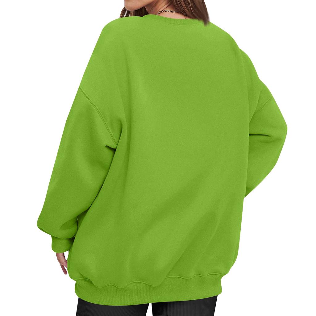 Women's Casual Fashion Long Sleeve Christmas Printed Round Neck Sweatshirt Top