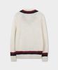 BROOKS BROTHERS Tennis V-Neck Sweater (Ivory) (Bbwnmf4521Bef)