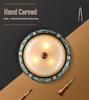 European Retro Dimmable LED Ceiling Light for Hallway, Balcony, or Bedroom
