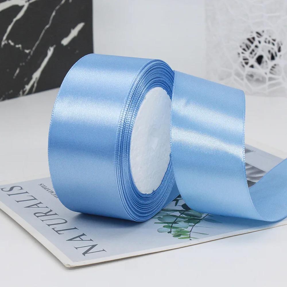 

1Roll 1.5 Inch X 25 Yards Solid Satin Ribbons DIY Gift Wrapping Bridal Bouquets Bouquet Ribbons Handmade Bows Cake Packaging 4cmx22M синий