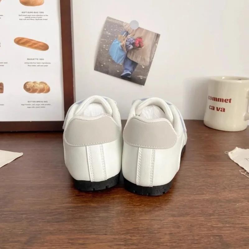 Mode 35-40 Mode Damenschuhe 2024 Frau Ballerinas Flachmund Lässige Damen Sneaker Runde Zehen Keil Korb Kleid Retro Freizeit