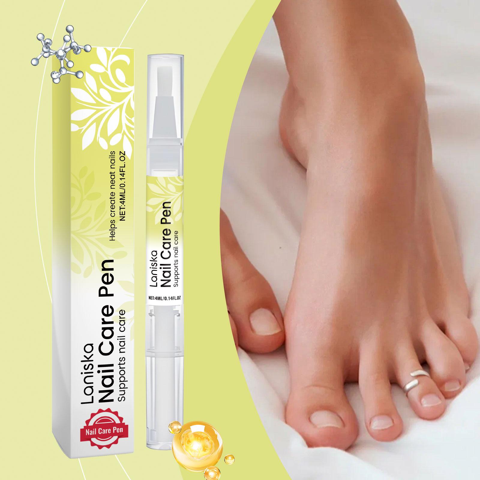 

Laniska Nail Care Pen, Comfortably fits toenails, lightweight and moisturizing, gently cares for the nail surface, refreshing and non-greasy. 4ml