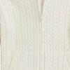 Polo Ralph Lauren Sweater FW24 Solid Color Cable Knit Hooded Zip Long Sleeve Knit Top Kids Sweaters Warm-White CWPOSWEG6820470-100