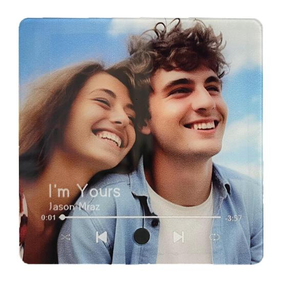 Refrigerator Magnet Photo Frame Design Play Music MP3-Like Function Fridge Magnet Kitchen Gadget with Music