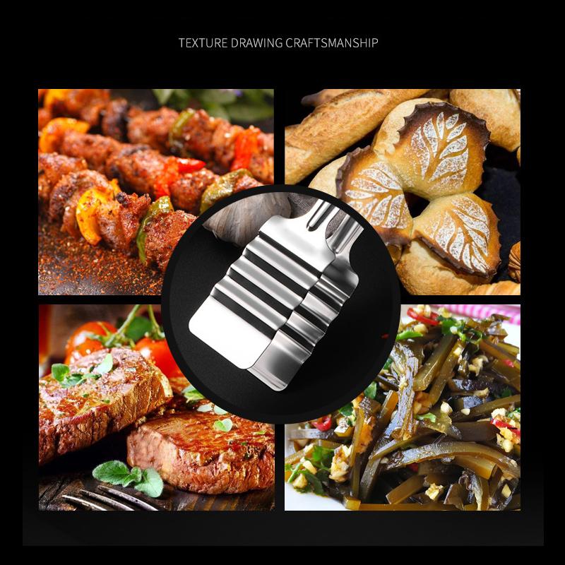 1pc  Stainless Steel Food Tongs Barbecue Non-Slip Non-Stick Steak Clamp Cooking Tool BBQ Food Tongs Kitchen Accessories