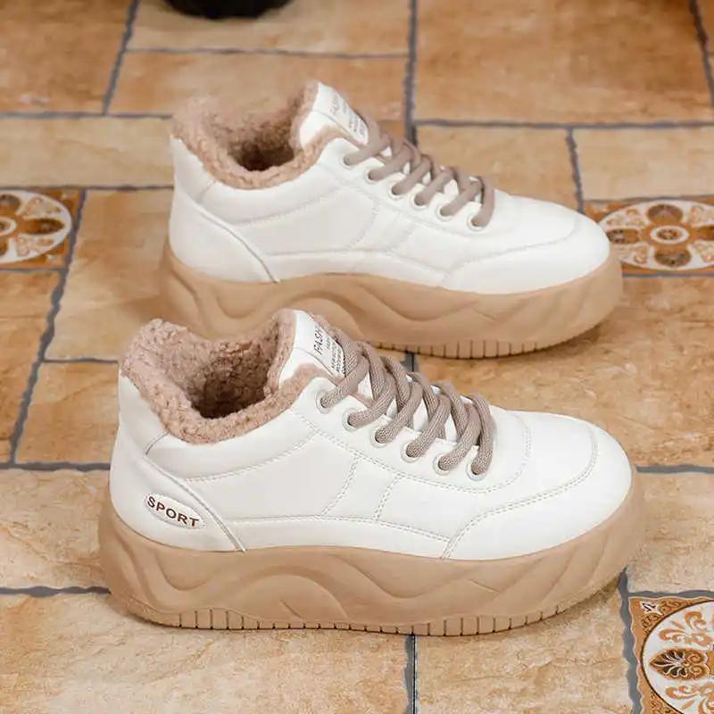 Fashion Laced Warming Sneackers Woman Vulcanize Gray Shoes For Women Sneakers Size 36 Sport Nice Universal Brand Technologies