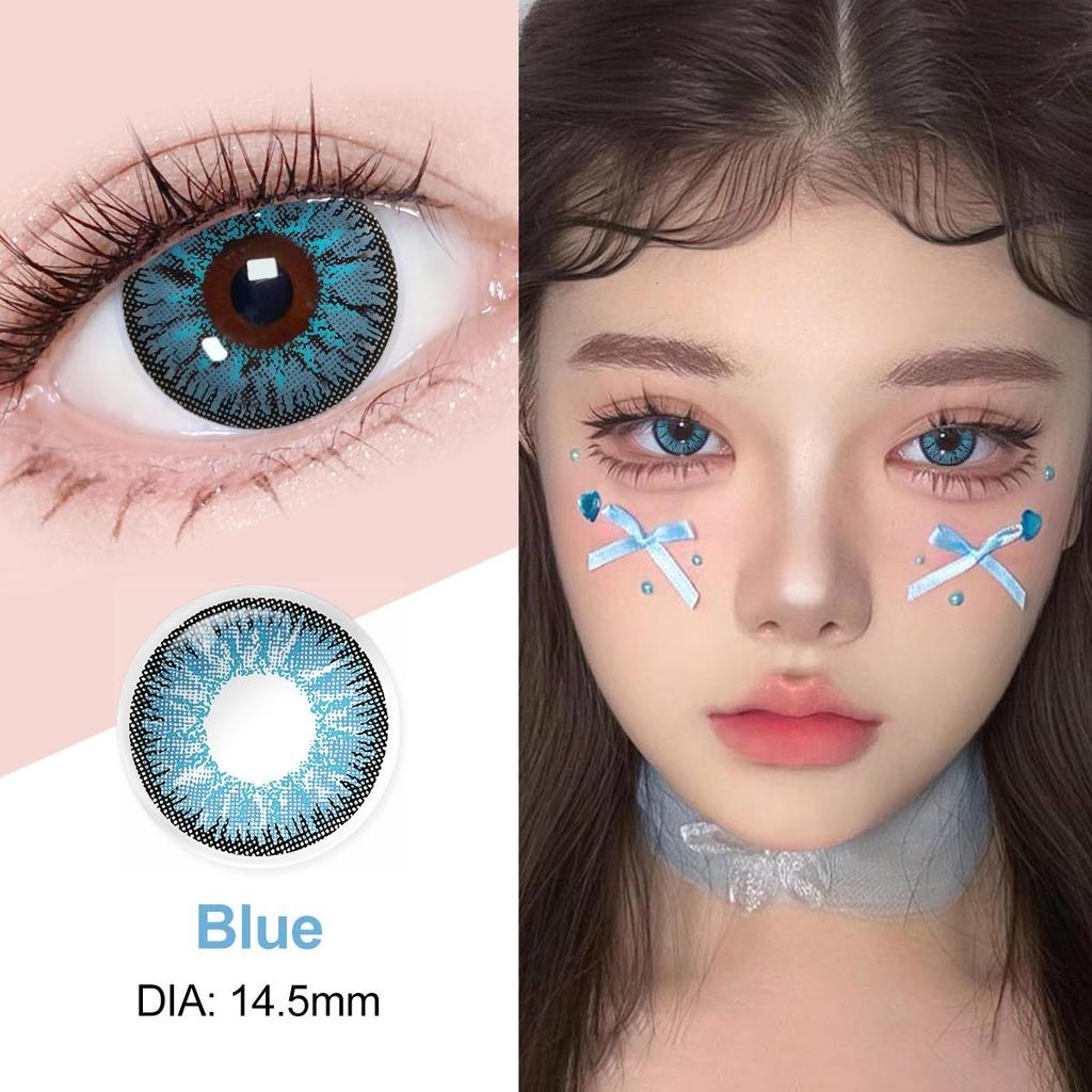 Magister Farbige Augenlinsen Farbige Kontaktlinsen für die Augen Kosmetische Schönheit Pupillen Rote Cosplay-Linsen 1 Paar Farblinsen