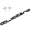 2026 Quattro Logo Emblem Badge Car 3D Stickers ABS Front Grill Lower Trim For Audi A4 A5 A6 A7 RS5 RS6 RS7 Q3 Car Accessories