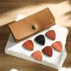 Portable PU Leather Guitar Pick and Multi-Card Storage Case for Mobile Phones