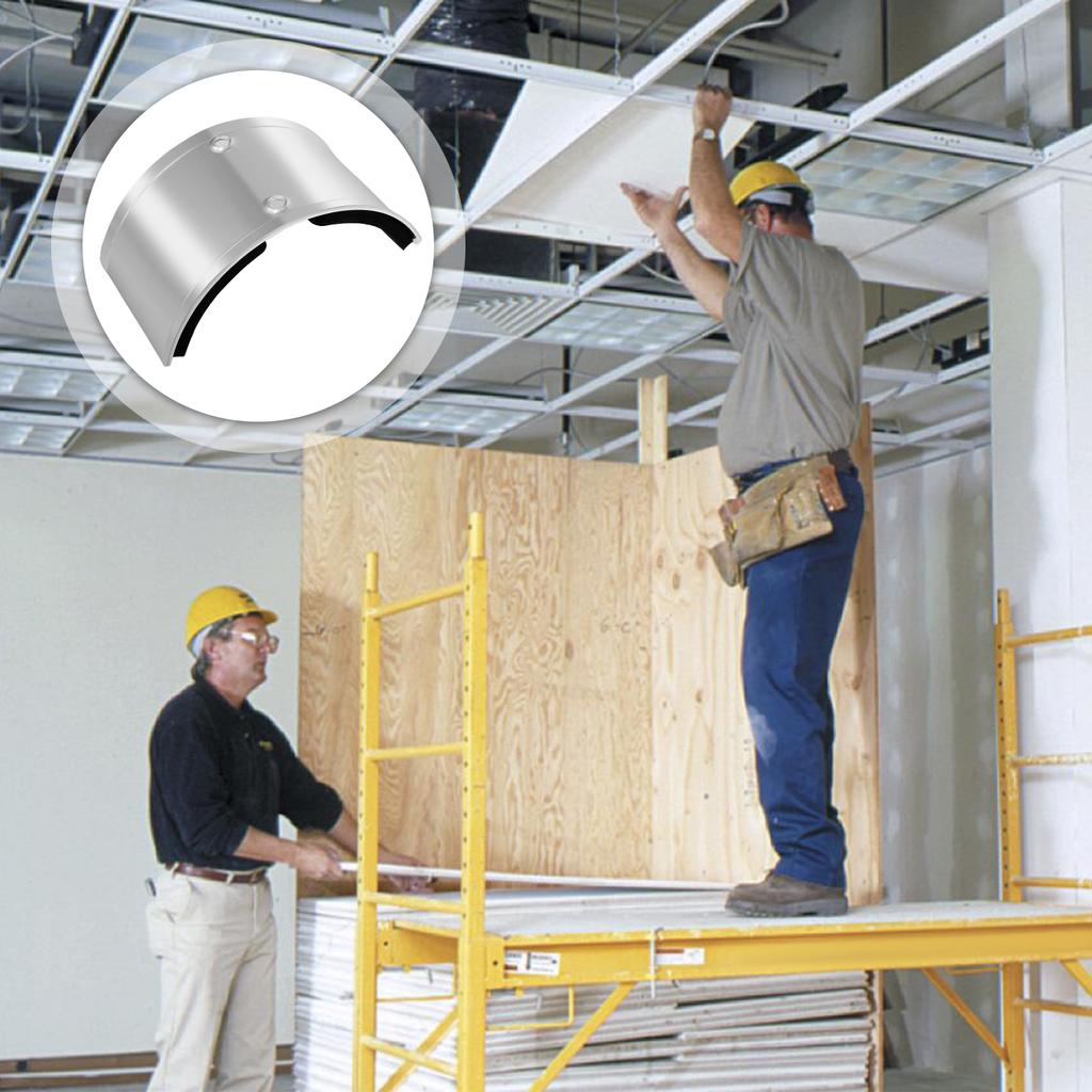 2PCS/Set Drywall Stilt Replacement Part Stilt Accessories Curved Plate for Fixed Legs Suitable for Home Improvement Plastering