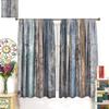 Wood Planks Blackout Curtains  Rustic Vintage Wooden Planks Farmhouse Print Rod Pocket Window Treatments Drapes for Bedroom Livin