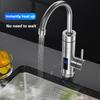 Digital Display Instant Hot Water Heater Household Kitchen Stainless Steel Electric Faucet 3000W Intelligent