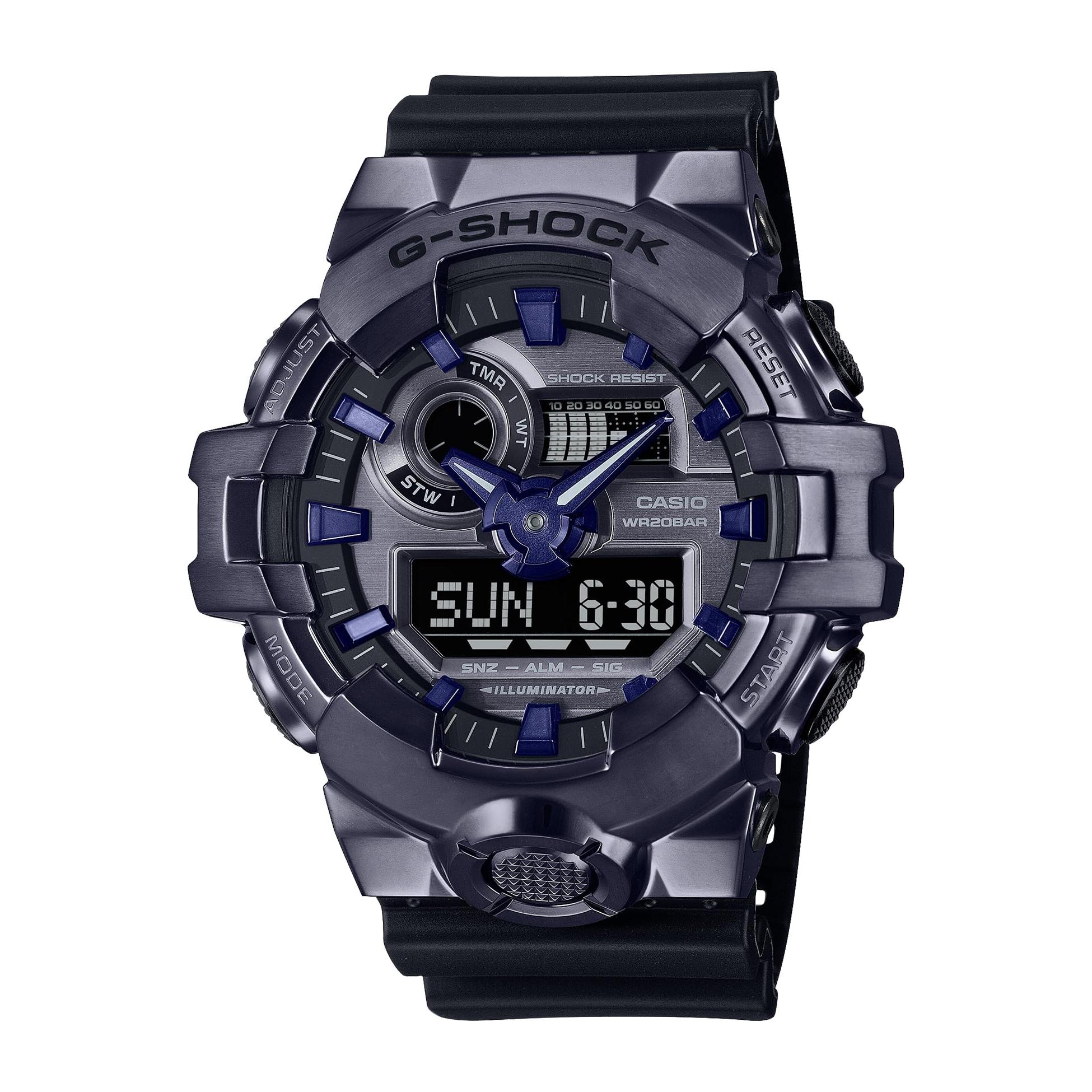 

[CASIO] G-Shock Men s Watch GM-700P-6AJF Metal Covered Biomass Plastic, Black, Official Domestic Model