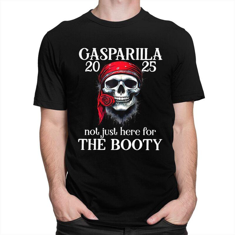 Custom Gasparilla Pirate Skull T Shirts Men Pure Cotton Tees Tshirts Casual Tshirt Clothing