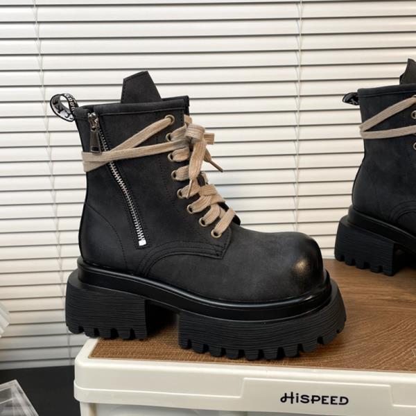 

Модные ботинки Женская обувь Осенние ботинки-Женские Зимняя обувь Лолита 2025 Дамские Рок Шнуровка Зимние ботинки Леди Рок Обувь Женские ботинки- 35