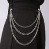 Trendy Multi-Layer Punk Waist Chain: Hip Hop Thick Metal Body Chain for Pants Decoration